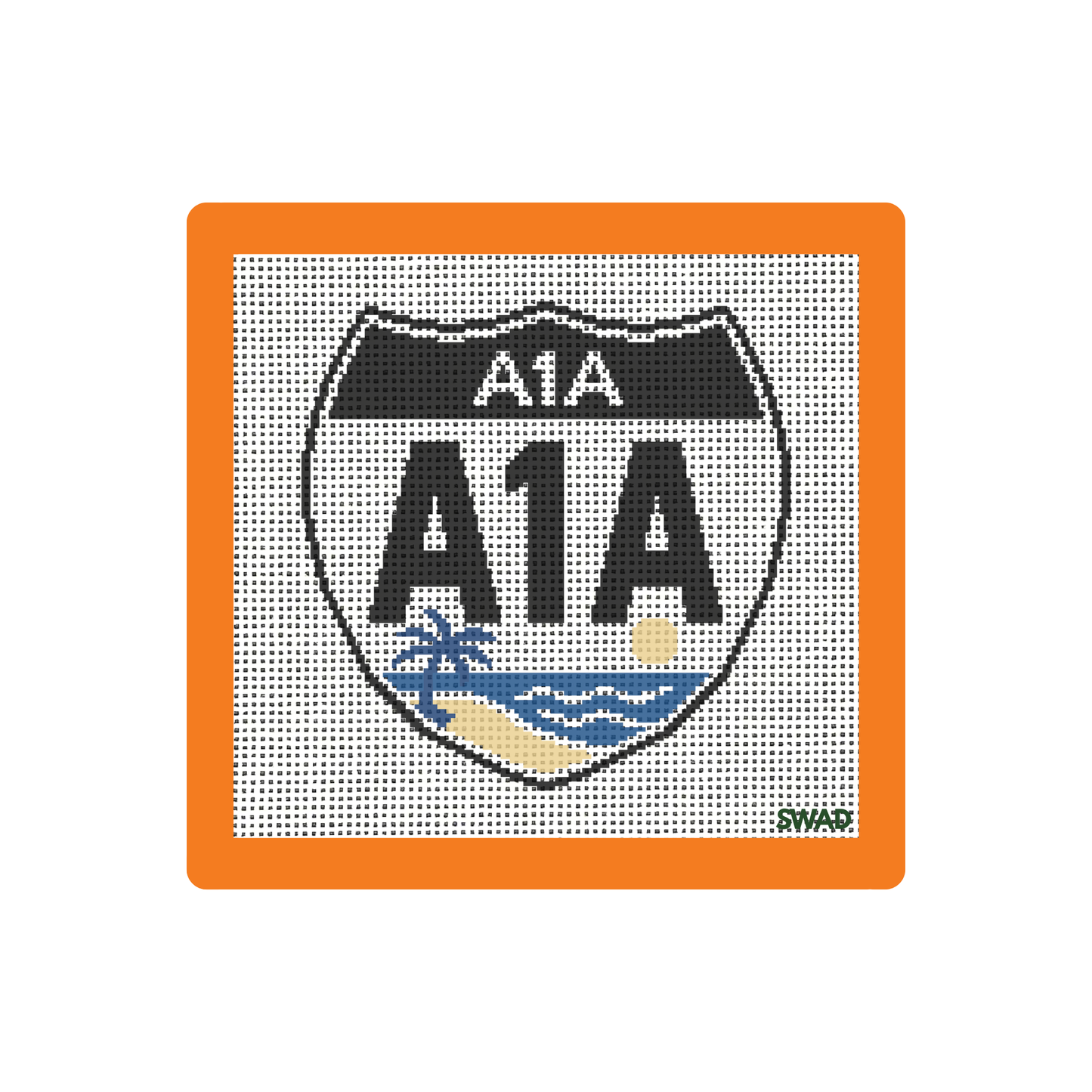 A1A | Needlepoint Canvas | Seaweed Apparel & Design