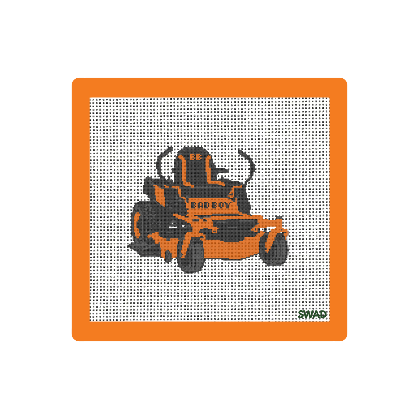 Bad Boy Mower | Needlepoint Canvas | Seaweed Apparel & Design