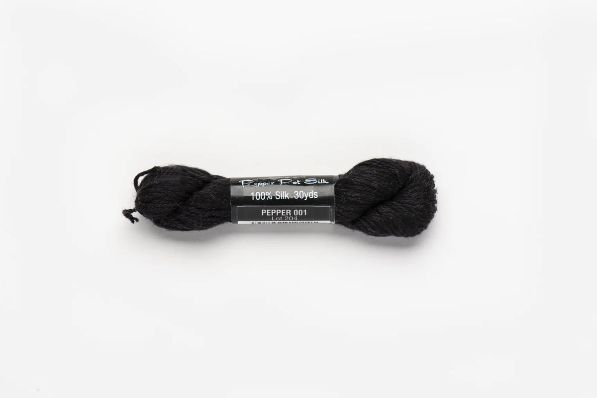 Pepper Pot Silk - Pepper (PP-001) - 30 Yard Skein