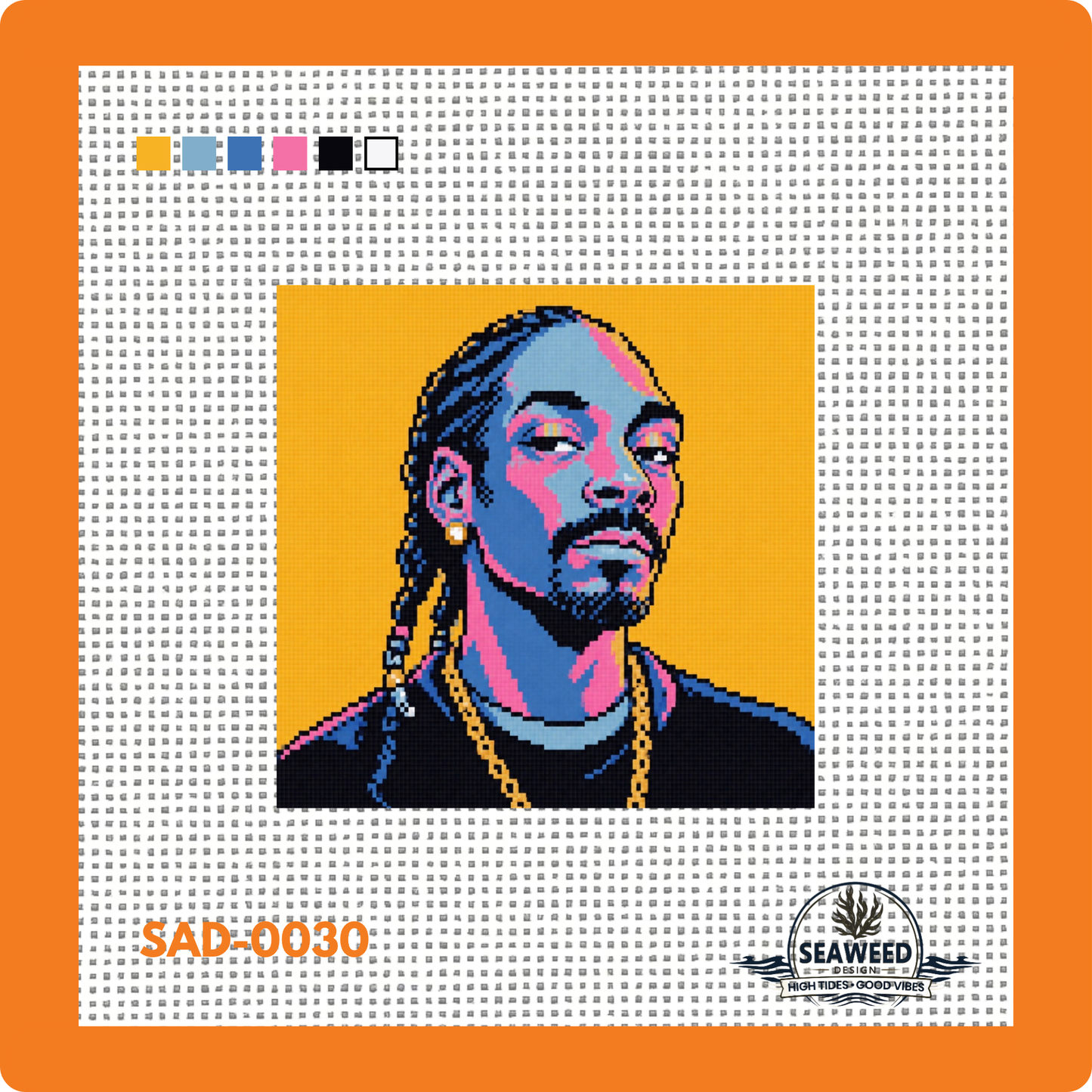 Snoop | Needlepoint Canvas | Seaweed Apparel & Design