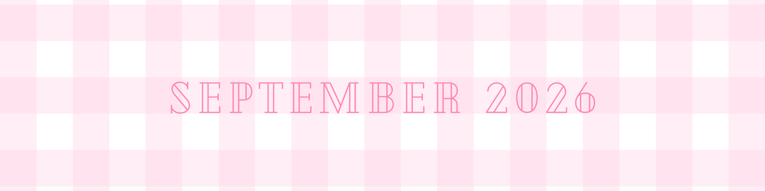 September! YAY for BER months!