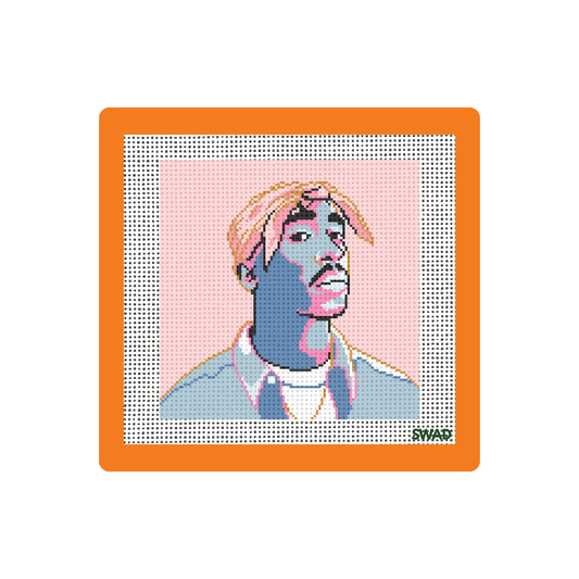 Tupac | Needlepoint Canvas | Seaweed Apparel & Design