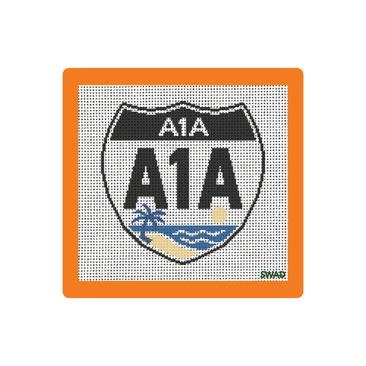A1A | Needlepoint Canvas | Seaweed Apparel & Design