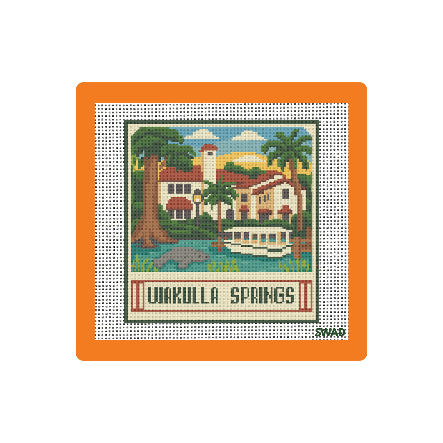 Wakulla Springs | Needlepoint Canvas | Seaweed Apparel & Design