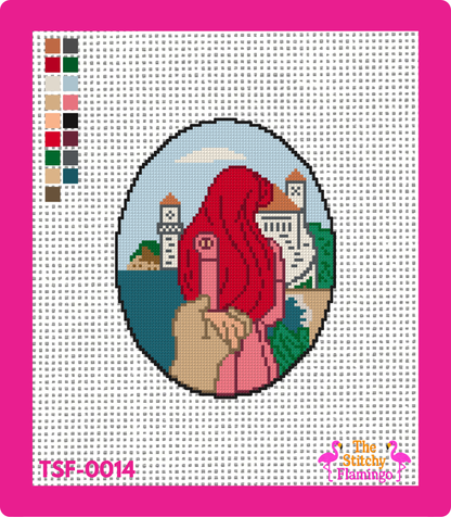 Follow Me, Ariel - Needlepoint Canvas