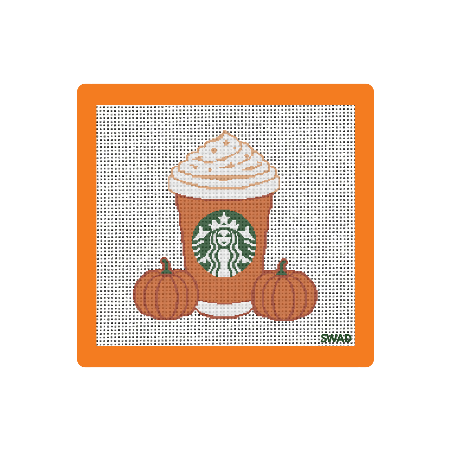 Pumpkin Spice Life Canvas | Needlepoint Canvas | Seaweed Apparel & Design