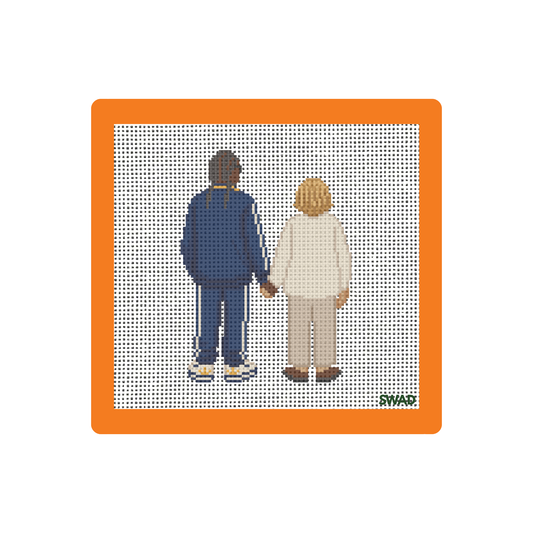 Snoop & Martha Canvas | Needlepoint Canvas | Seaweed Apparel & Design
