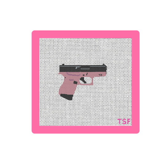 Glock 43 - Rose Gold & Black - Needlepoint Canvas