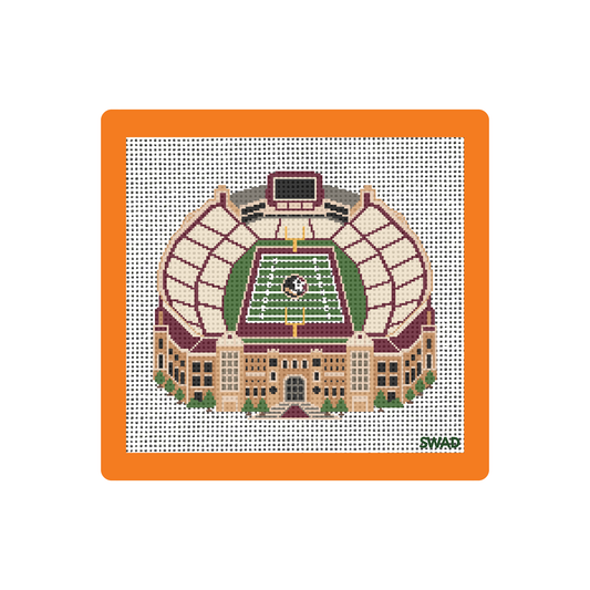 Tallahassee Stadium | Needlepoint Canvas | Seaweed Apparel & Design