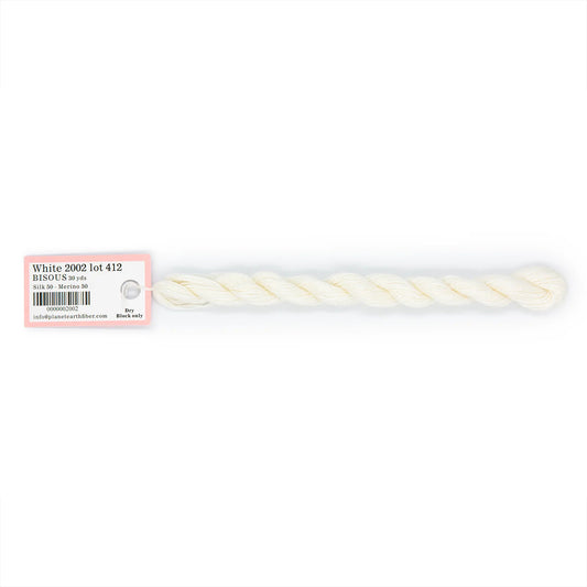 Bisous Skeins - White 2002 - 30 yd skeins