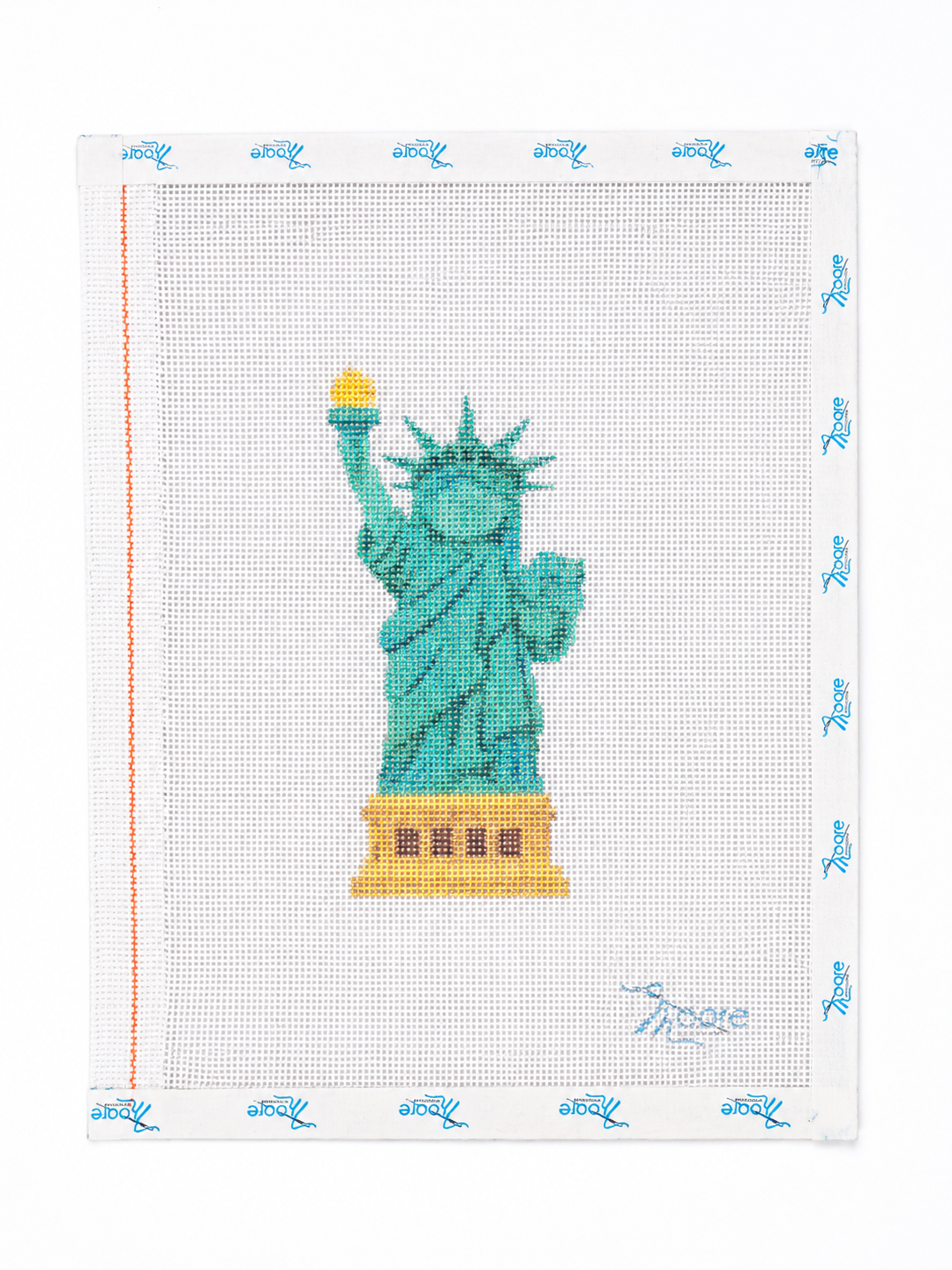 Lady Liberty Needlepoint Canvas | 18 Mesh | Moore Stitching