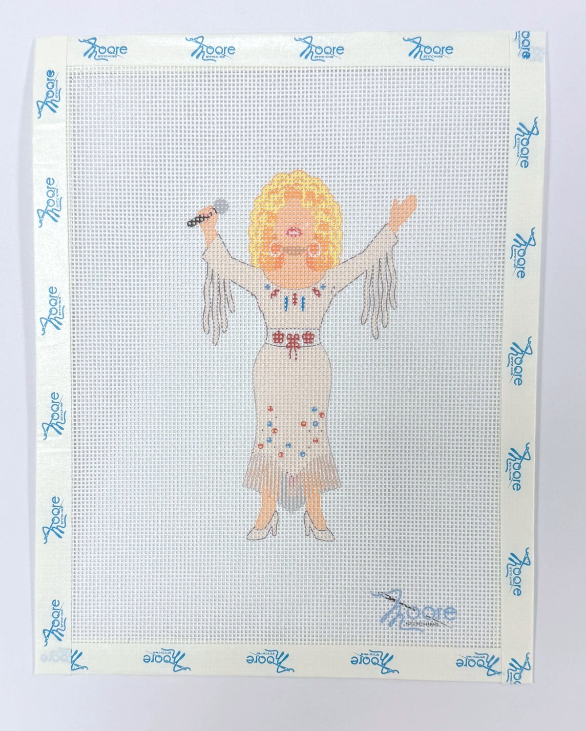 Queen Dolly Needlepoint Canvas | 18 Mesh | Moore Stitching