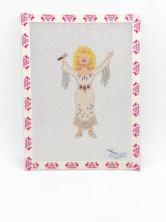 Queen Dolly Needlepoint Canvas | 18 Mesh | Moore Stitching