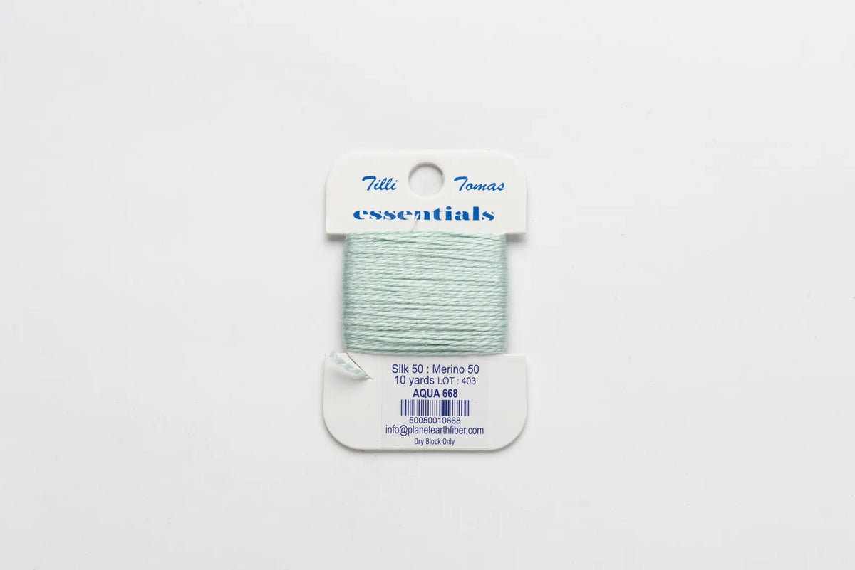 Essentials Card - Aqua 668 - 10 yd Card