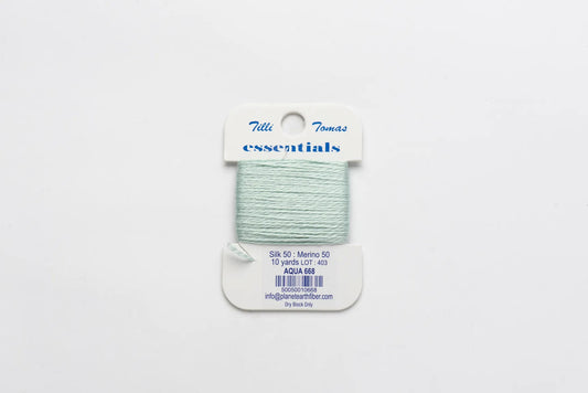 Essentials Card - Aqua 668 - 10 yd Card