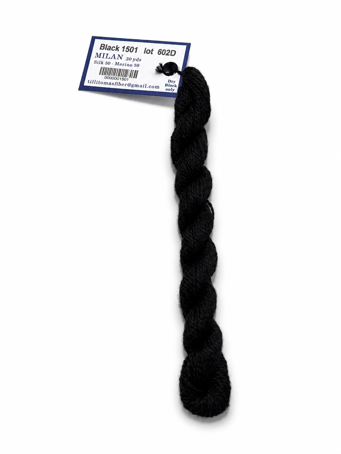 Milan - Black 1501 - 30 yd skeins