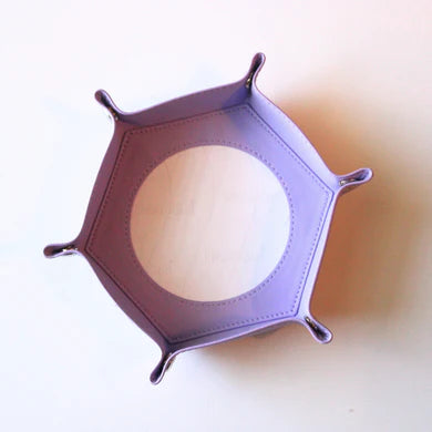 Self-Finishing Purple Needlepoint Snap Tray | Needlepoint Accessories | Threaded & Tipsy