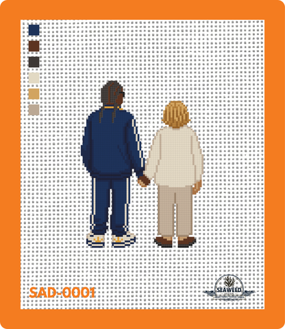 Snoop & Martha Canvas | Needlepoint Canvas | Seaweed Apparel & Design