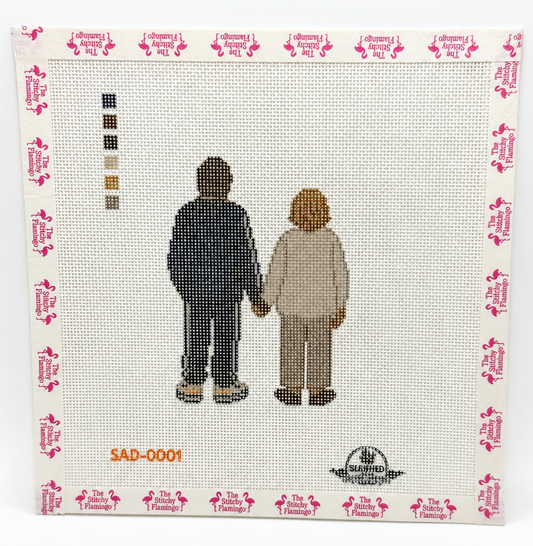 Snoop & Martha Canvas | Needlepoint Canvas | Seaweed Apparel & Design
