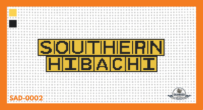 Southern Hibachi Canvas | Needlepoint Canvas | Seaweed Apparel & Design