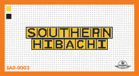 Southern Hibachi Canvas | Needlepoint Canvas | Seaweed Apparel & Design