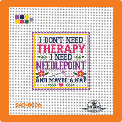Therapy & Needlepoint Canvas | Needlepoint Canvas | Seaweed Apparel & Design
