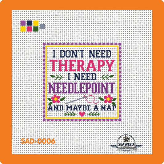 Therapy & Needlepoint Canvas | Needlepoint Canvas | Seaweed Apparel & Design
