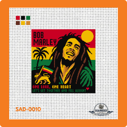 Bob Reggae | Needlepoint Canvas | Seaweed Apparel & Design