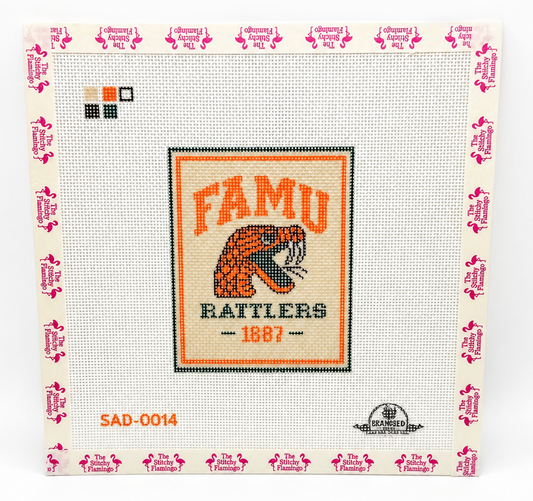 Rattler Pride | Needlepoint Canvas | Seaweed Apparel & Design