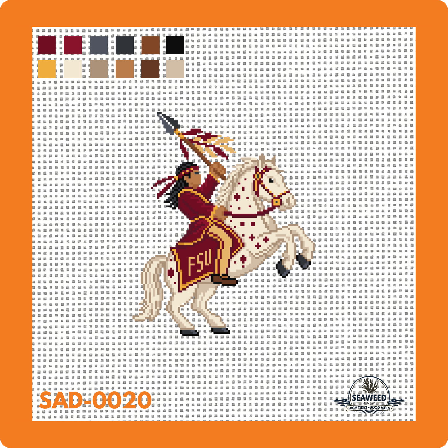 Renegade | Needlepoint Canvas | Seaweed Apparel & Design