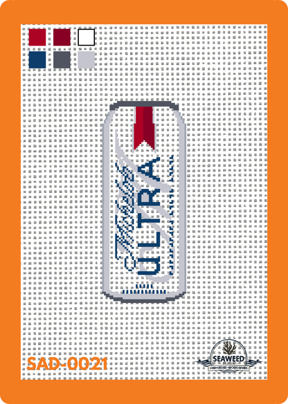 Michelob Ultra | Beer | Needlepoint Canvas | Seaweed Apparel & Design