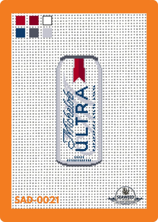Michelob Ultra | Beer | Needlepoint Canvas | Seaweed Apparel & Design