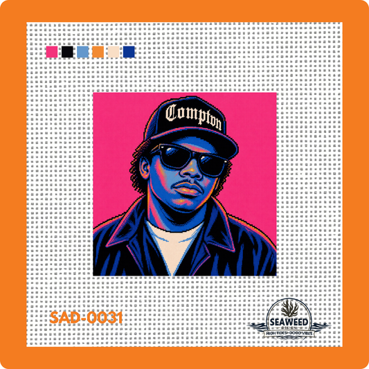 Eazy-E | Needlepoint Canvas | Seaweed Apparel & Design