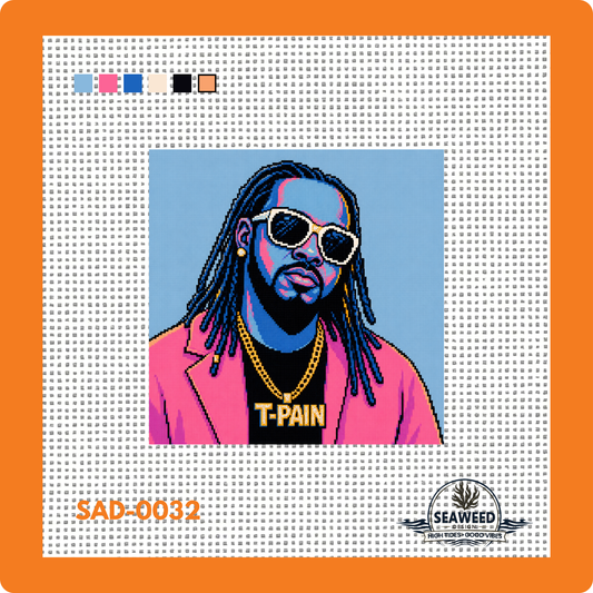 T-Pain | Tallahassee Pain | Needlepoint Canvas | Seaweed Apparel & Design