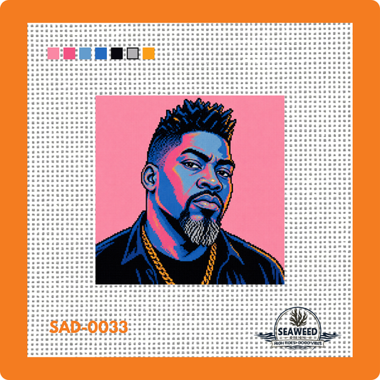 David Banner | Needlepoint Canvas | Seaweed Apparel & Design