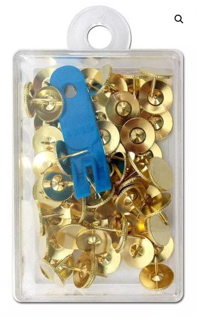 Brass Thumbtacks with Remover