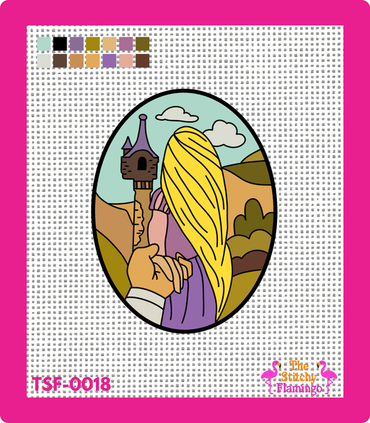 Follow Me, Rapunzel - Needlepoint Canvas
