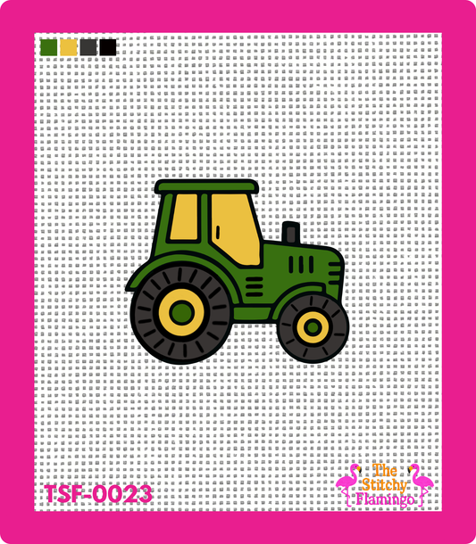 Tractor | Needlepoint Canvas | The Stitchy Flamingo