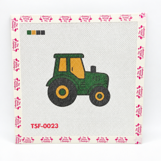 Tractor | Needlepoint Canvas | The Stitchy Flamingo