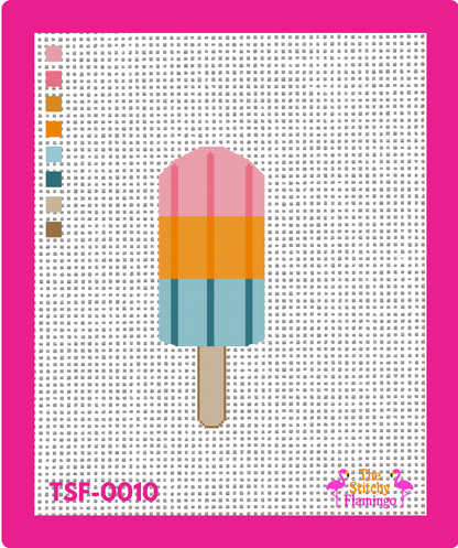 Popsicle - Beginner Friendly - Needlepoint Canvas