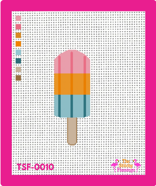 Popsicle - Beginner Friendly - Needlepoint Canvas