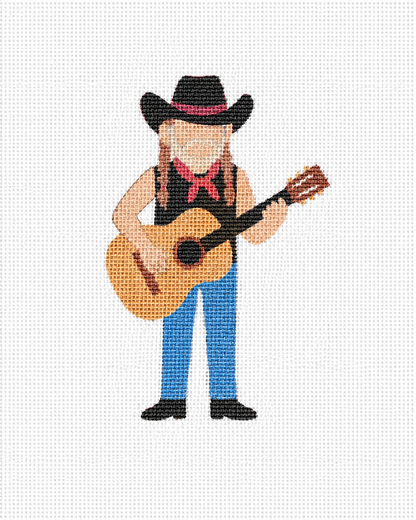 Willie Needlepoint Canvas | 18 Mesh | Moore Stitching