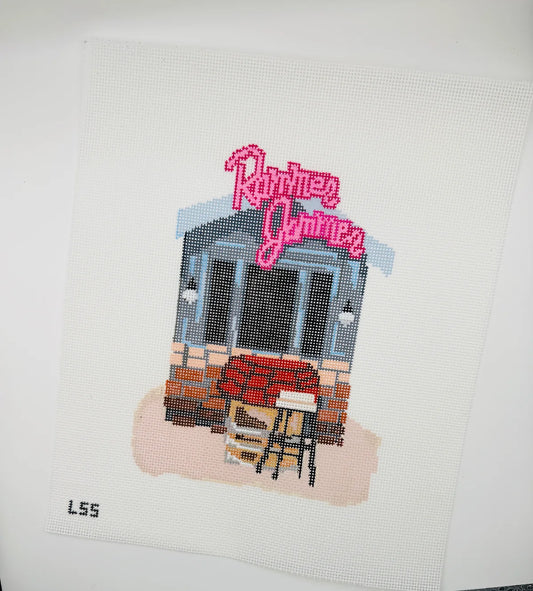 Let's Stitch Studio - Rammer Jammer: Hart of Dixie Village | 13 Mesh | Hand Painted